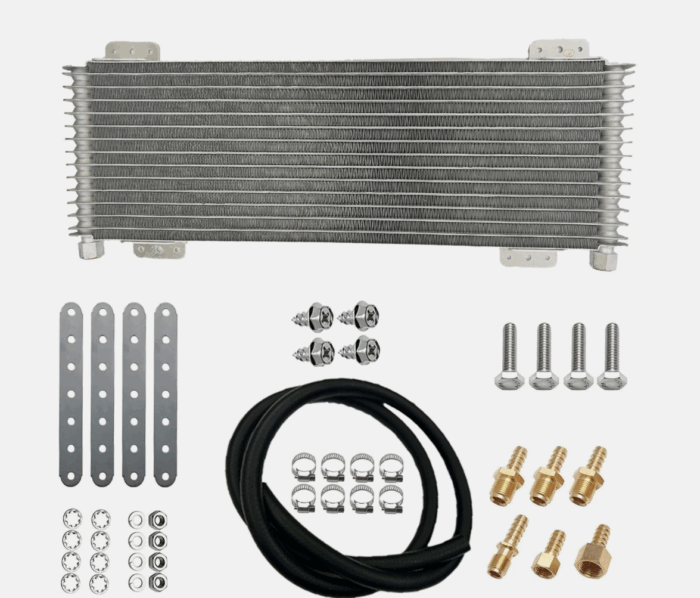 ⁦مبرد القير  40,000  Low Pressure Drop Transmission Oil Cooler Compatible For Heavy Duty 40,000 GVW⁩ - الصورة ⁦2⁩